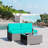 50" Wide Outdoor Wicker Loveseat with Cushions-1074881309