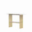 Modern Luxury Console Table With Metal Frame And Storage Shelf