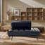 Banc rembourré en similicuir de 54,98 po-1720254680