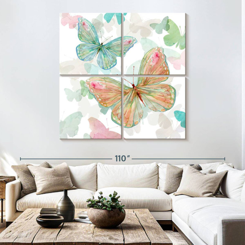 Brampt Asbury Garden Butterflies II, 74" H x 74" W