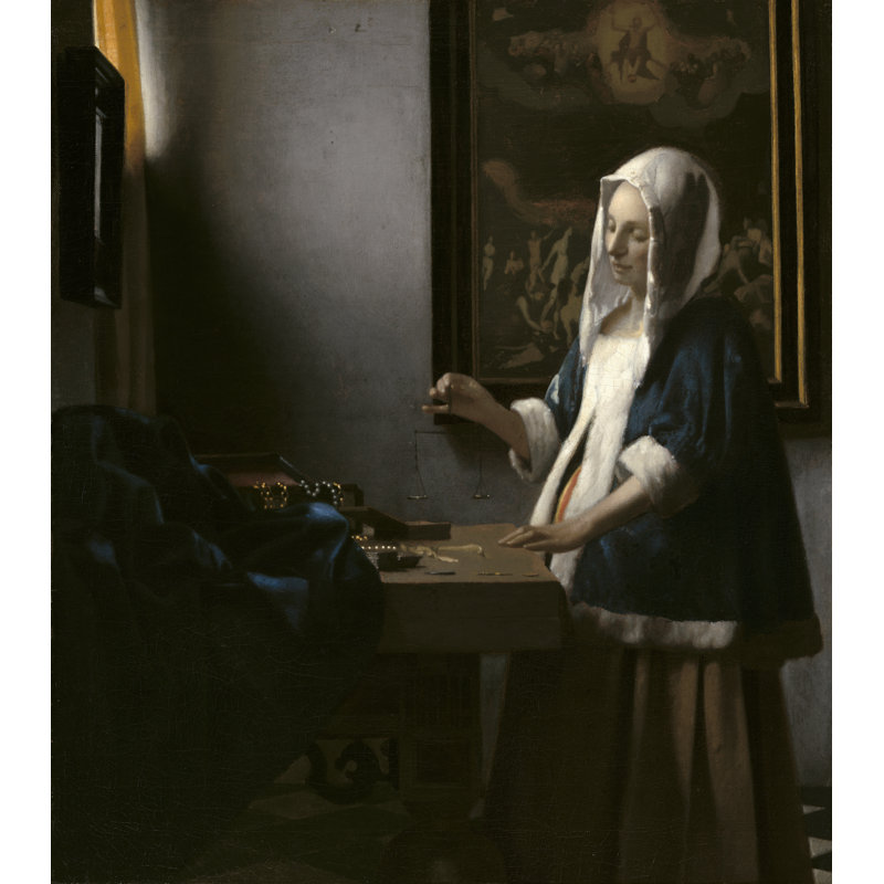 Johannes Vermeer - Wrapped Canvas Print, 46cm H x 31cm W
