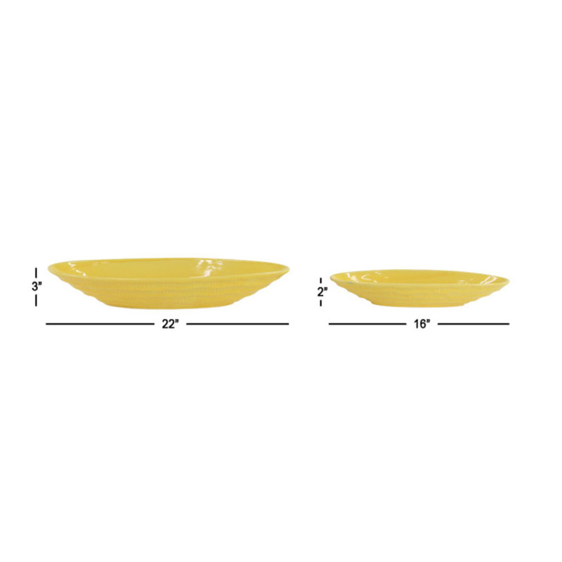 Hileman Ceramic Pot Planter, Yellow