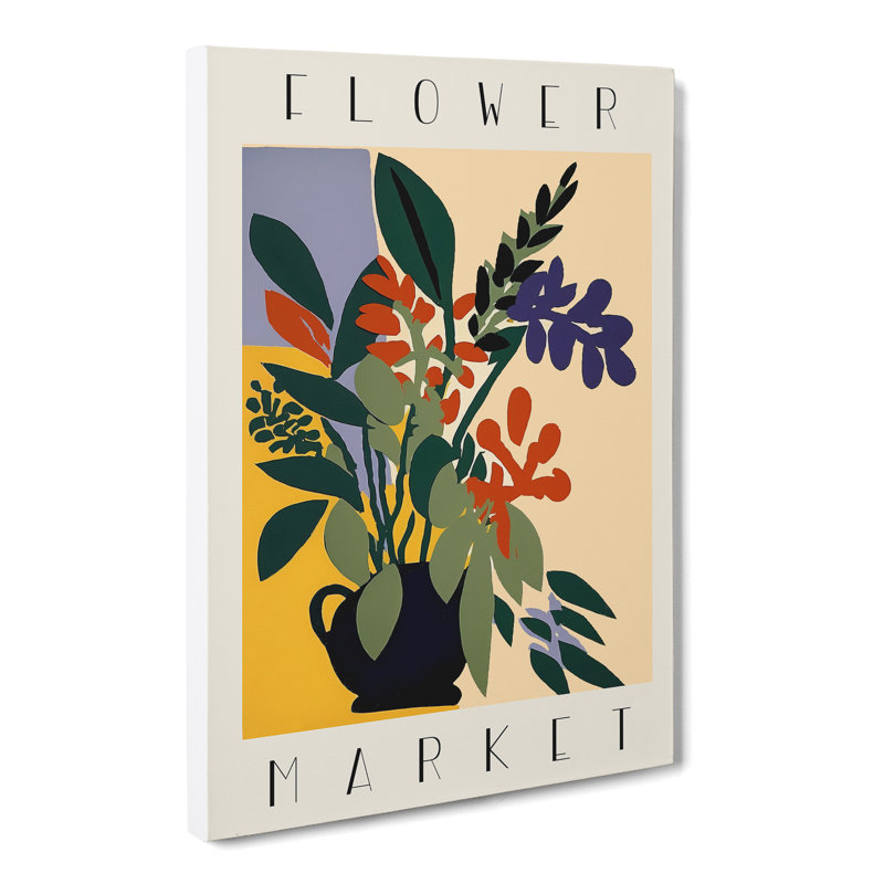 XMKTMKT-234 Flower Market Exhibition Advertisement No.4 - Wrapped Canvas