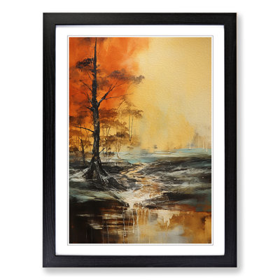 Landscape Gestural - Framed Print