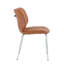 Ensemble de chaises de salle à manger de style Mid-Century avec revêtement capitonné à losanges et pieds galvanisés-984541196