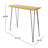 Loya Rectangular Acacia Wood Outdoor Bar Table