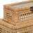 Brielle Set of 2 Rectangular Rattan & Glass Boxes