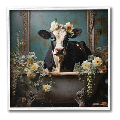 Bc-400_FG " Vintage Cow In Bathtub " by Lazar Studio