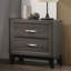 Table de chevet transitionnelle 2 tiroirs 1Pc