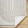 Machine Washable Shaggy Boho Medium Grey Area Rug