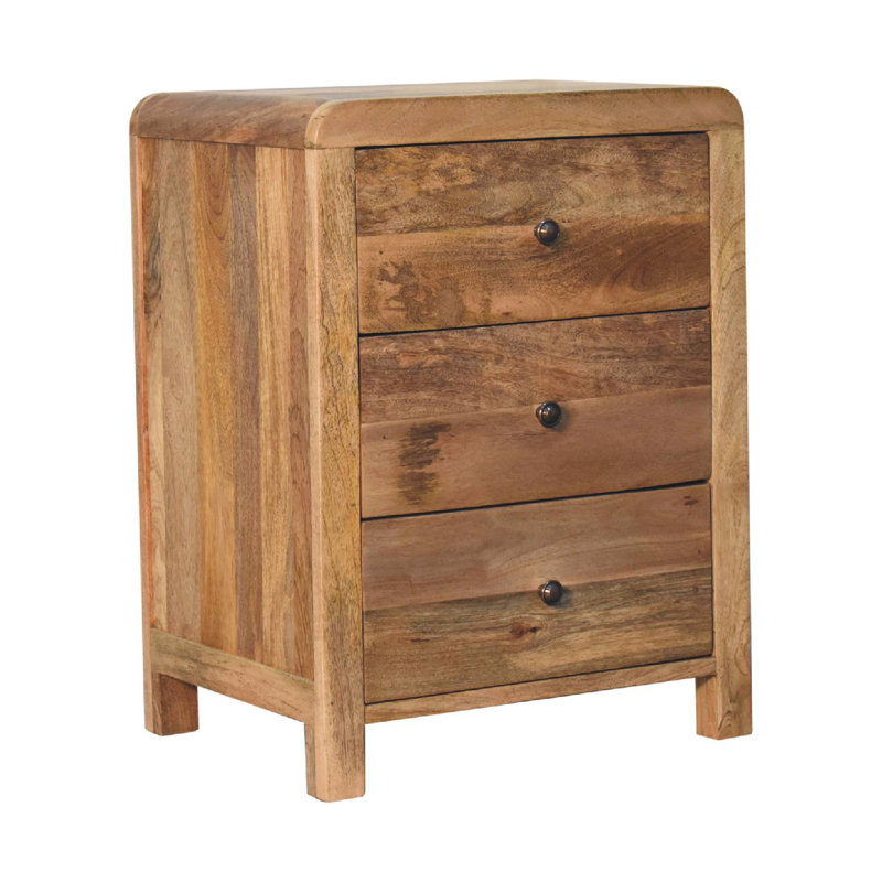 Barchov 45cm W Solid Wood Bedside Table