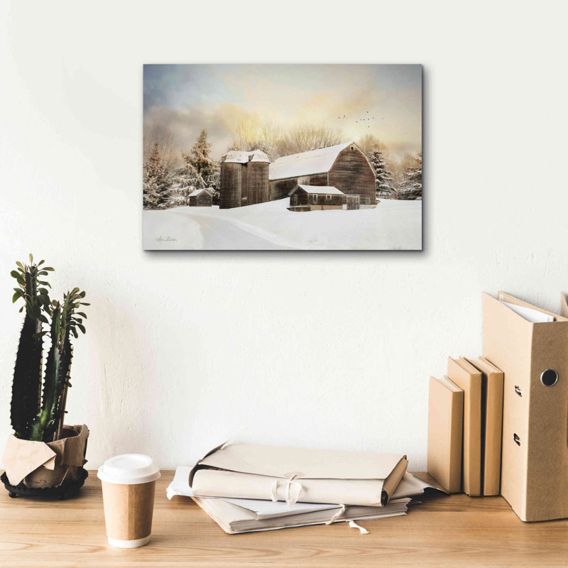 «The Color of Winter» par Lori Deiter, art mural sur toile, H 12 po x l 18 po x P 0,75 po