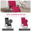 Coussin de chaise longue inclinable Aikam