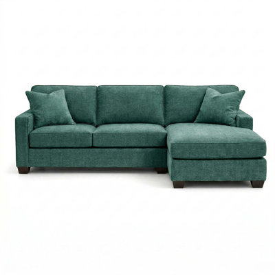 L-Shaped Sectional Sofa with 5-Day USA Shipping and Custom Fabric Options