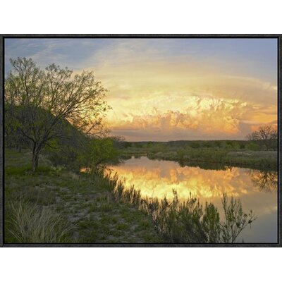 Storm Clouds Over South Llano River, South Llano River State Park, Texas' Framed Photographic Print -  East Urban Home, EAAC7560 39222697