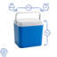 Harbour Housewares 30L Ice Chest in Blue