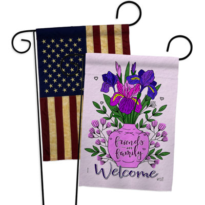Drapeau de jardin en polyester / mélange 18,5 po x 13 po