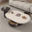 Modern simple high-grade oval coffee table