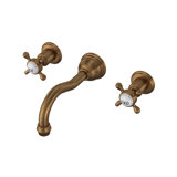 Edwardian™ Wall Mount Lavatory Faucet with Column-Spout
