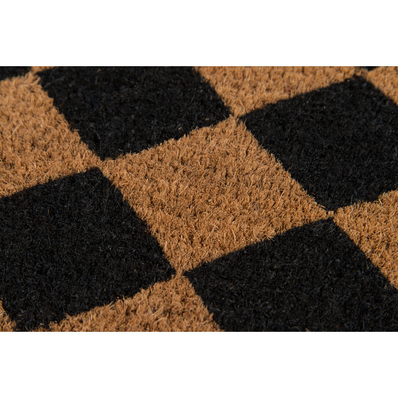 Park Harlequin Hand Woven 30 in. x 18 in. Non-Slip Outdoor Door Mat