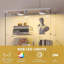 Vitrine en verre à 5 tablettes avec porte