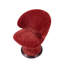 Fauteuil demi-tonneau pivotant à 360 ° entièrement assemblé avec chenille texturée 3D et structure renforcée