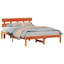 Vidaxl Bed Frame With Headboard Solid Pine Wood-113971120-113971122