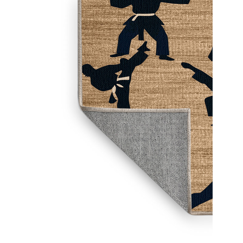  Tapis lavable Karaté Sports, Rectangulaire 2 pi x 3 pi