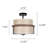 Ingerlise 3-Light Drum Flush Mount