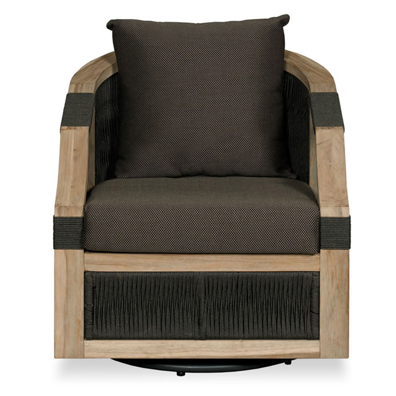 Bellevue Outdoor Teak Swivel Lounge Chair