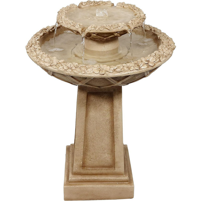 Fontaine à fleurs pour l'extérieur - 2 niveaux