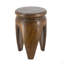 Table d'appoint sculptée en bois de paulownia