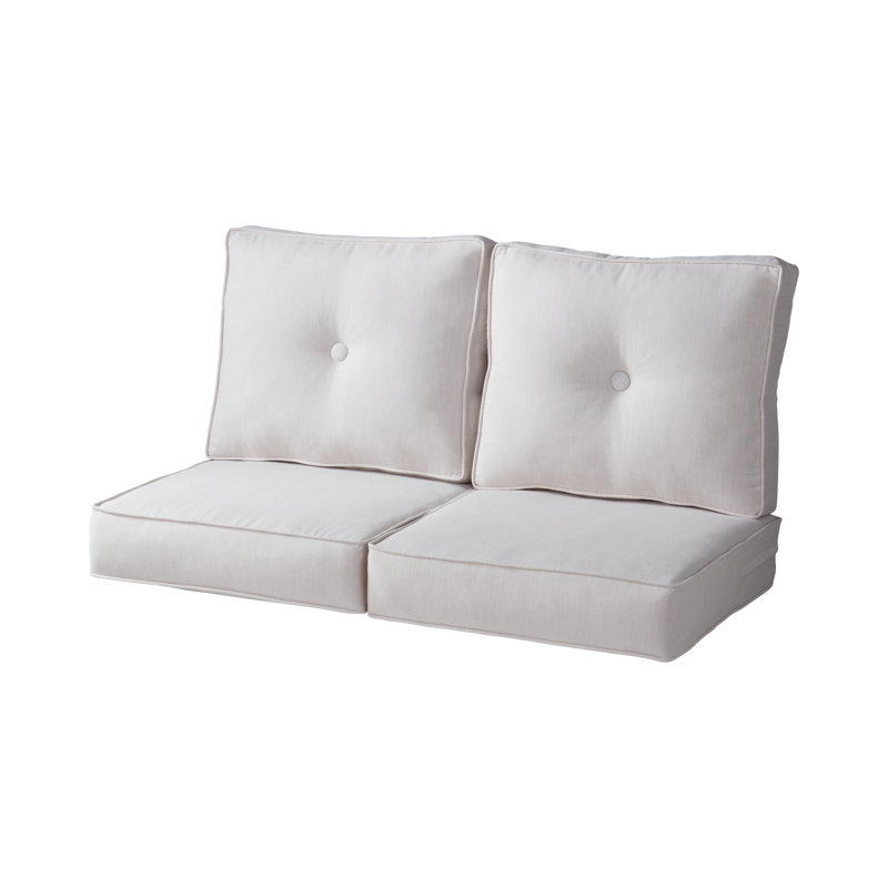 Ensemble de coussins de siège profond 4 pièces Sunbrella, Ponce coulée