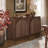 Fluted Sideboard Buffet Cabinet – Walnut