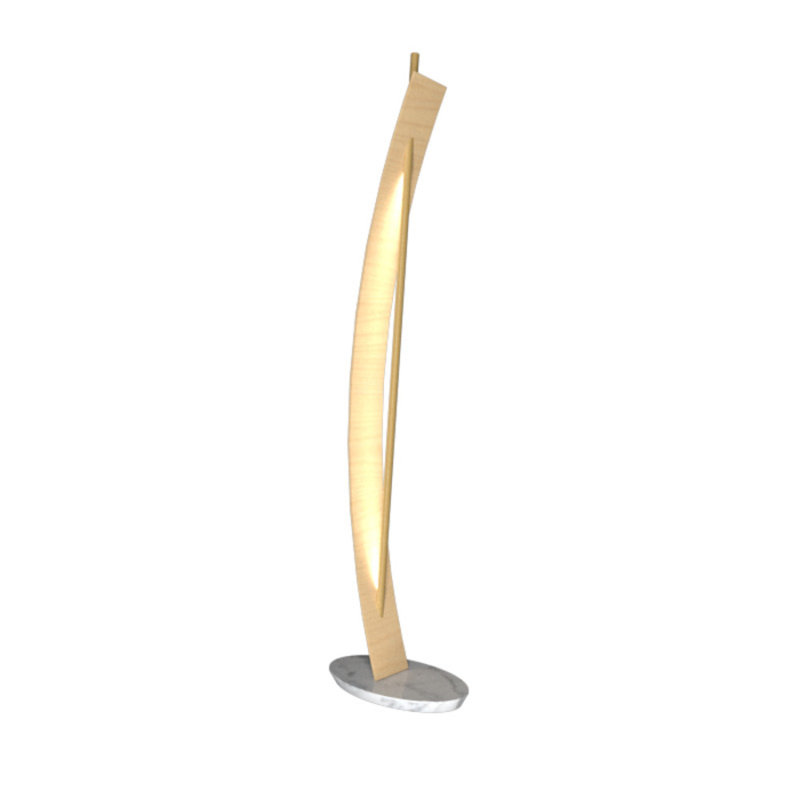 Jangada 79.92'' LED Novelty Floor Lamp, Maple
