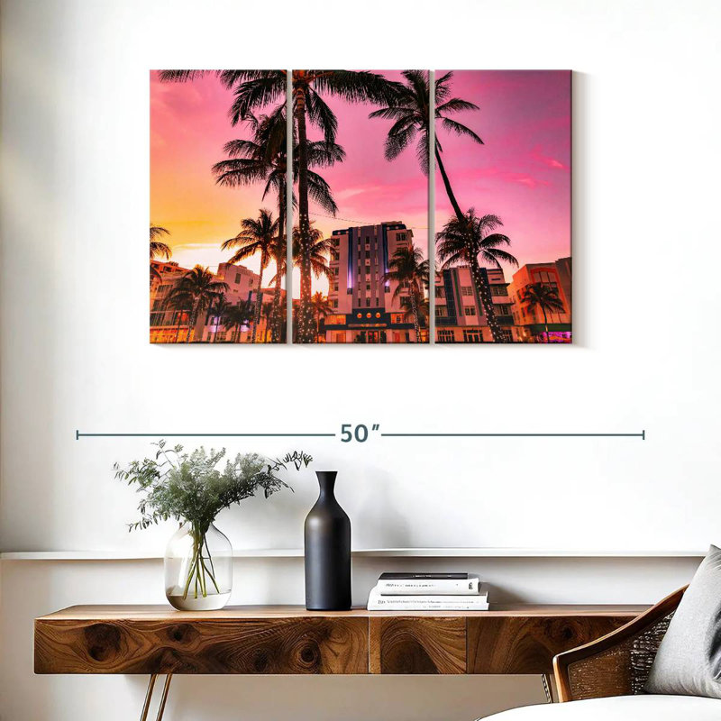 Nicci Miami Beach Waterfront, H 24 po x l 38 po