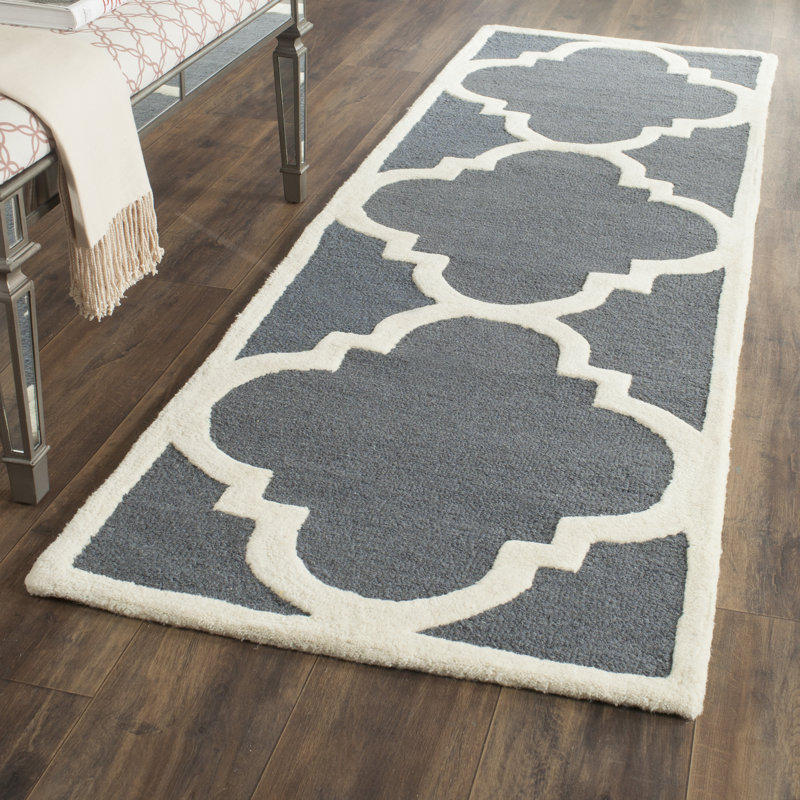 Tapis en laine touffeté à la main Cannen Cambridge, Tapis de couloir 2 pi 6 po x 12 pi