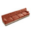 Canapé Chesterfield modulaire avec jupe à pampilles et capitonnage à boutons-1359879412