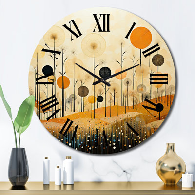 Horloge murale en métal Danek