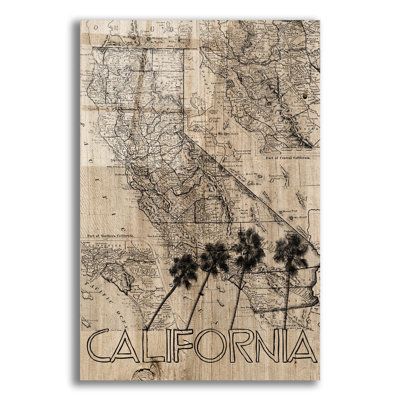 " California State Map II " by Irena Orlov