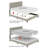 Upholstered Bookcase Bed-70818169-70818168