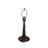 21" High Reverse Painted Roses Fabric with Fringe Table Lamp