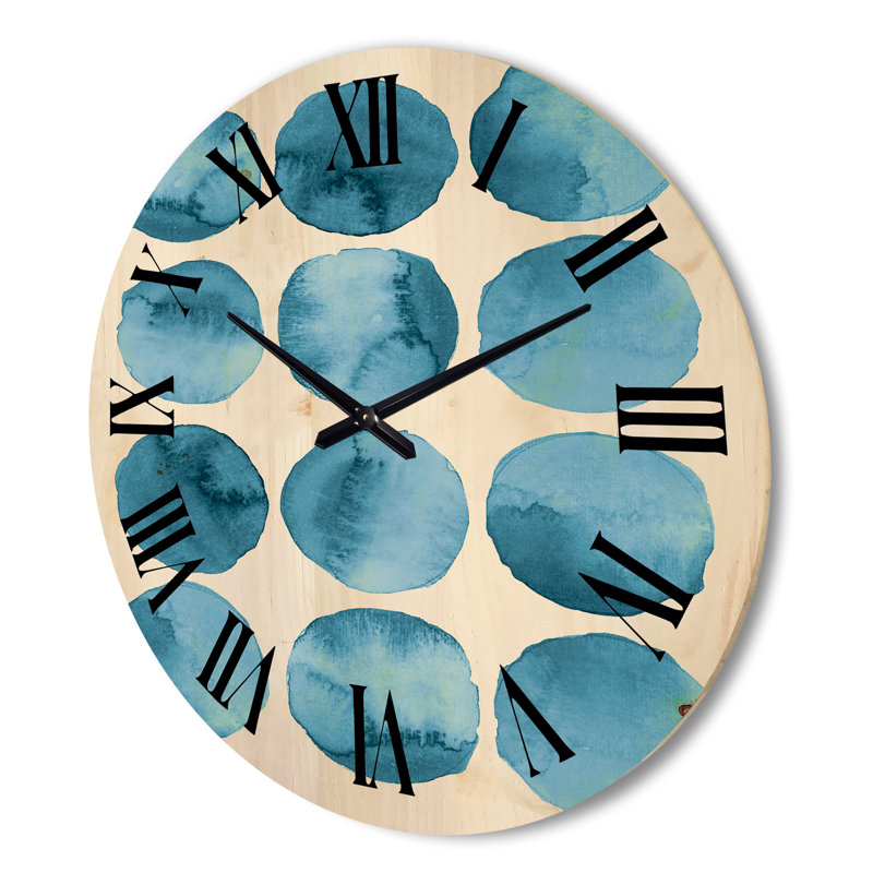 Horloge murale aigue-marine, Moyen