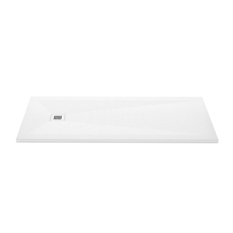 Base de douche l 66 po x P 32 po Feel, Blanc ardoise