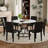 Modern Industrial Dining Set with Ergonomic Chairs