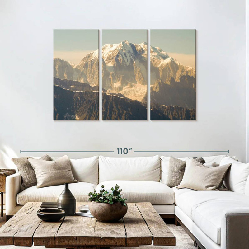 Alvord Snow Mountain Denali, 48" H x 74" W