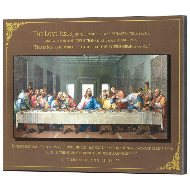 Décoration murale Stacked Plaque The Last Supper