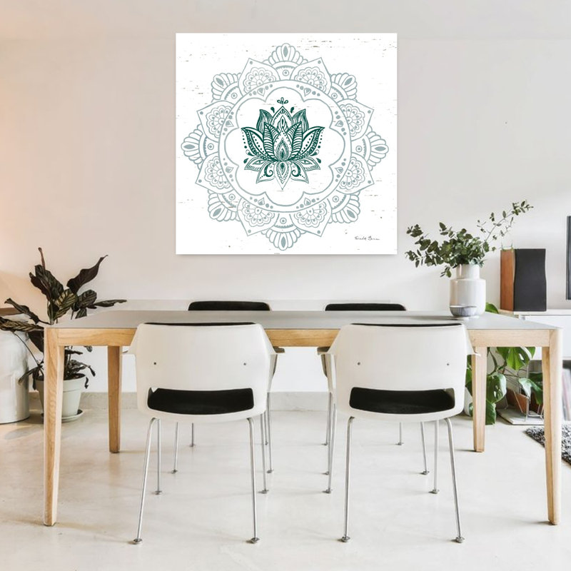 Mandala I, art de fleur de lotus, H 36 po x l 36 po