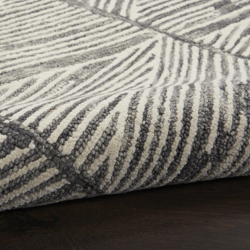 Helma Geometric Wool Hand Woven Area Rug, Runner 69 x 229cm