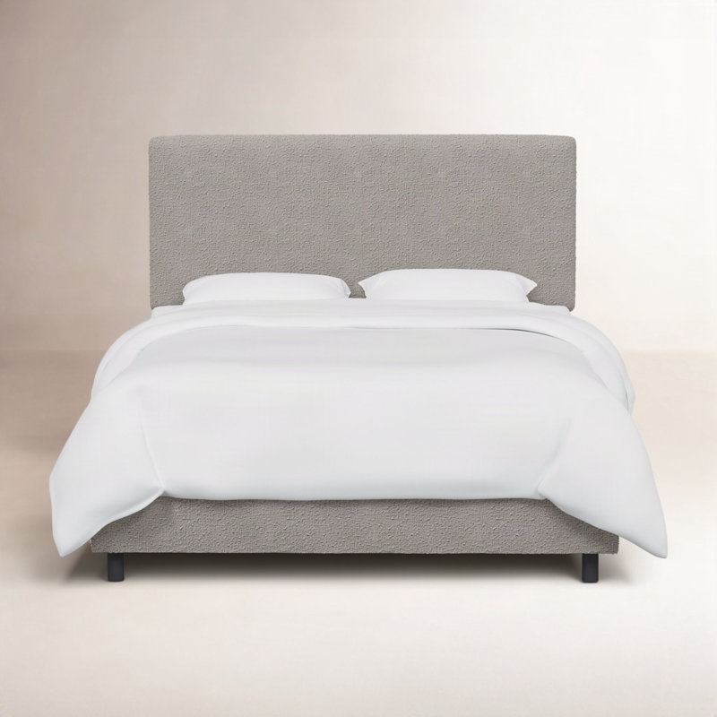 Anabella Upholstered Standard Bed, King, Classic Elephant Boucle